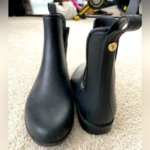 Sam Edelman Women's Tinsley Rubber Rain Boots Black Matte